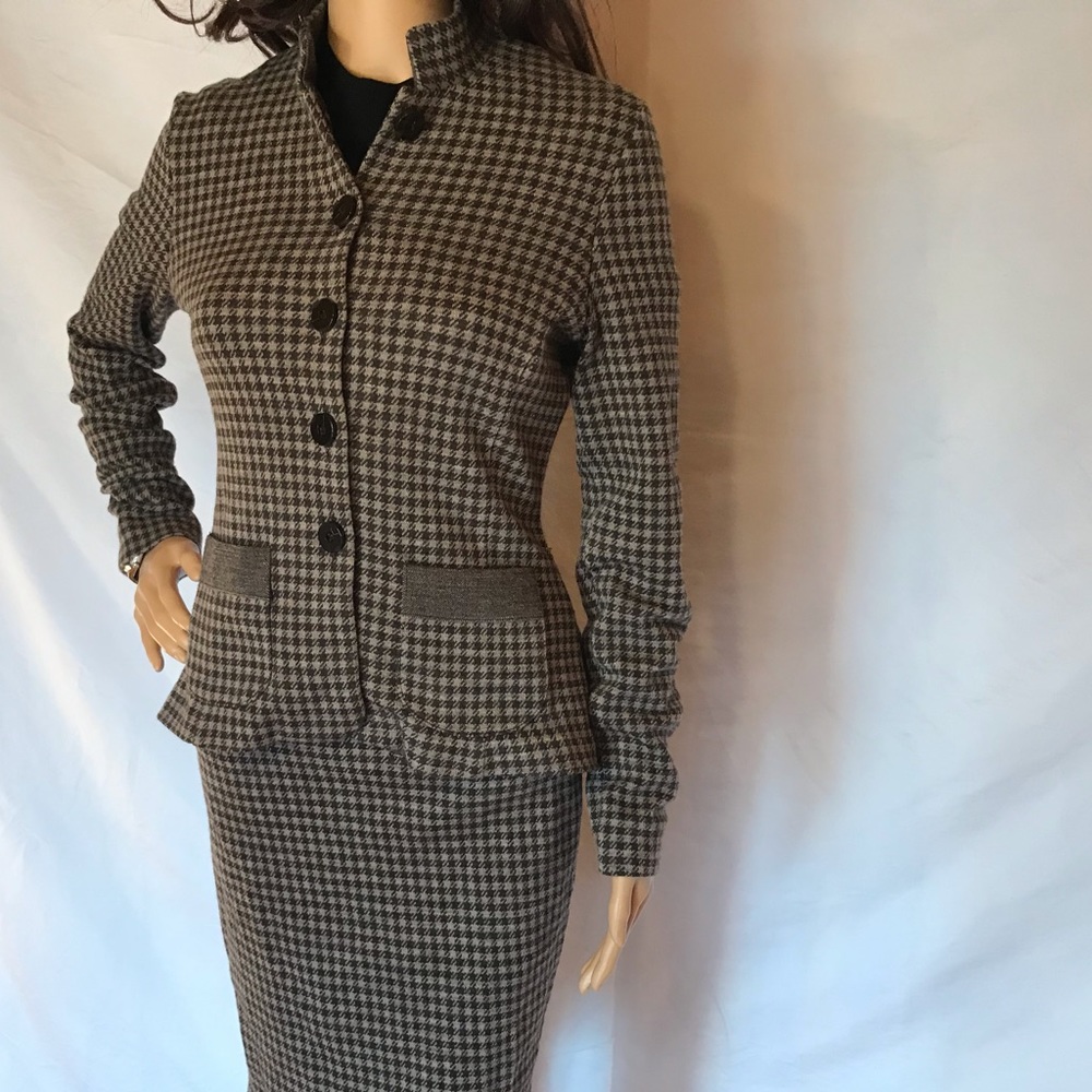 Pink Tartan Check Blazer